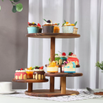 Fourth floor Acacia wooden cake stand - Image 5