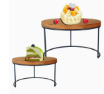 wooden cake stand