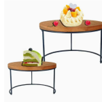 wooden cake stand