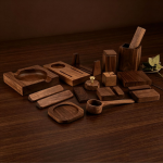 Walnut wooden base - Image 3