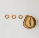 Sweet donut hanging clothes hook, solid wood wall hanging clothes hook, entrance hook, can be perforated, strong load-bearing row hook - Image 2